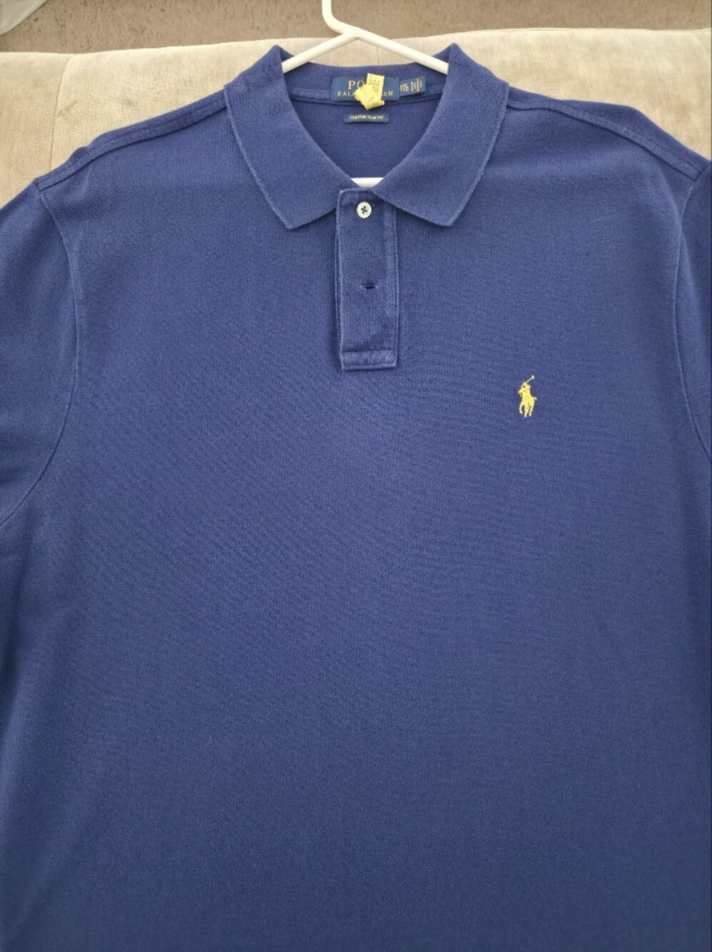 Ralph Lauren Men’s Navy Polo with Yellow Pony